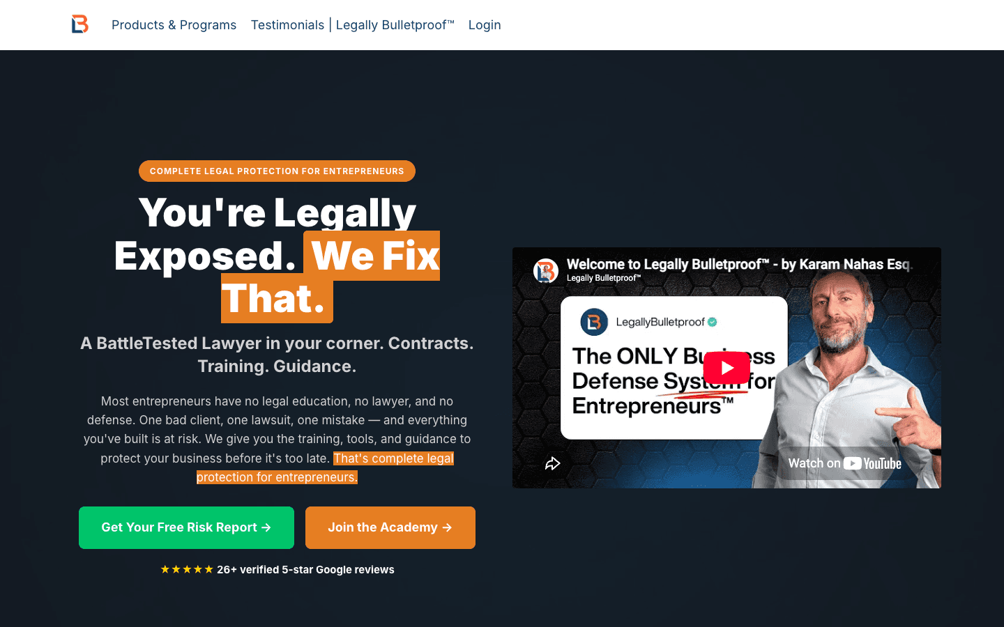 Proyecto Legally Bulletproof